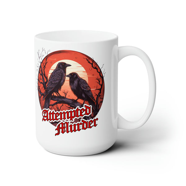 Attempted Murder Raven and Crows Coffee Mug Tea Cup