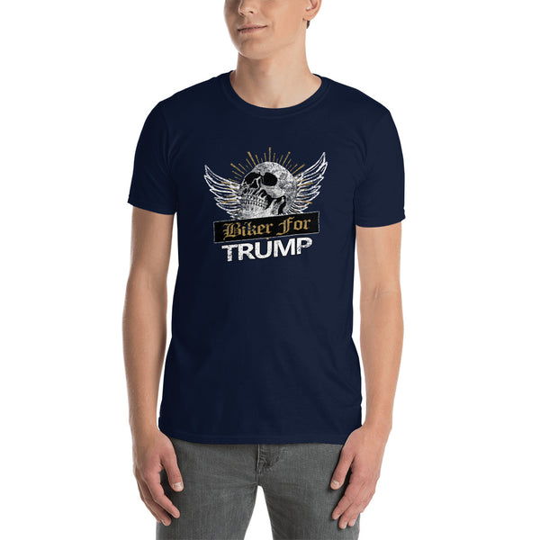 Biker for Trump 45th President Design T-Shirt