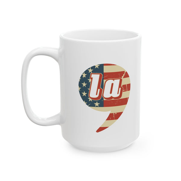 Kamala Harris Comma La Kamala-La President 2024 White glossy Tea Coffee mug Ceramic Mug
