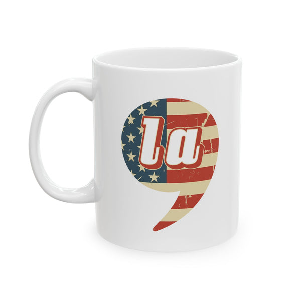 Kamala Harris Comma La Kamala-La President 2024 White glossy Tea Coffee mug Ceramic Mug