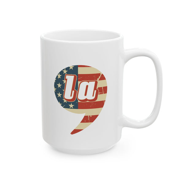 Kamala Harris Comma La Kamala-La President 2024 White glossy Tea Coffee mug Ceramic Mug
