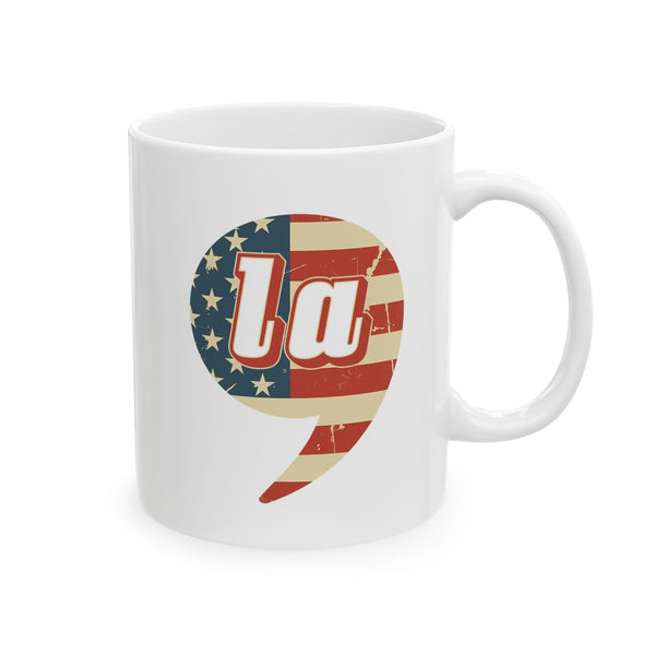 Kamala Harris Comma La Kamala-La President 2024 White glossy Tea Coffee mug Ceramic Mug