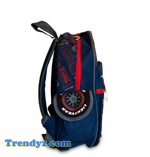 Disney Pixar Cars 2 - Angle of Attack: Miguel Camino, Nigel Gearsley & Lightning McQueen Toddler Medium School Backpack 12"