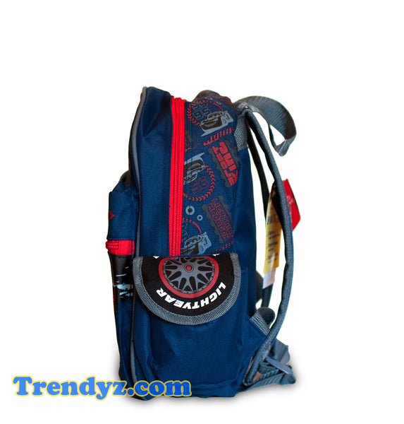 Disney Pixar Cars 2 - Angle of Attack: Miguel Camino, Nigel Gearsley & Lightning McQueen Toddler Medium School Backpack 12"