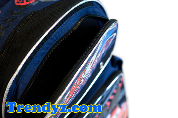 Disney Pixar Cars 2 - Slip Stream: Max Schnell, Francesco Bernoulli & Lightning McQueen, Large School Backpack 16"
