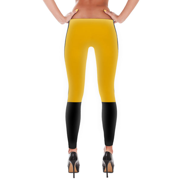 Steelers Yellow and Black Leggings
