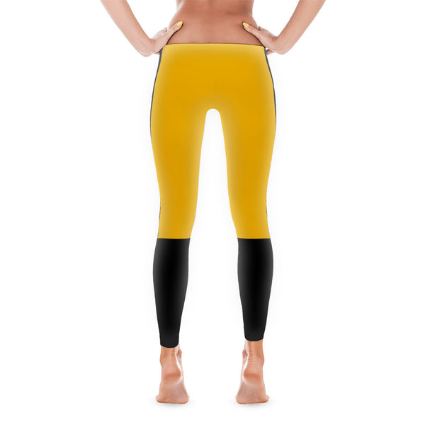 Steelers Yellow and Black Leggings