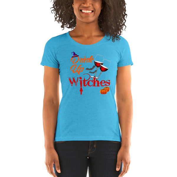 Drink up Witches Women T-shirt Funny Halloween Costume Tee