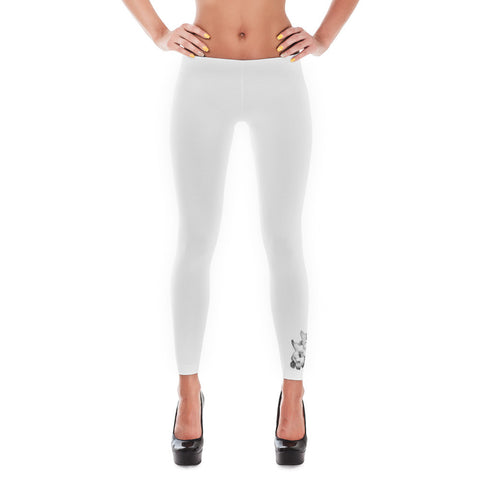 Small Gardenias White Leggings Design in California