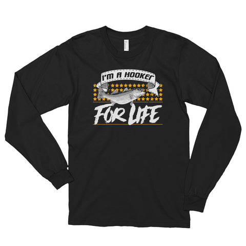 Funny Fisherman T-Shirt I am a Hooker for Life Fishing Shirt, Great Gift T-Shirt idea for any one who loves fishing!