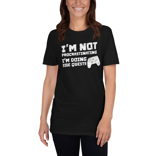 I'm Not Procrastinating I'm Doing Side Quests Game Gamer Gaming meme T Shirt - Trendyz