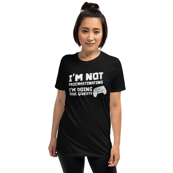 I'm Not Procrastinating I'm Doing Side Quests Game Gamer Gaming meme T Shirt - Trendyz