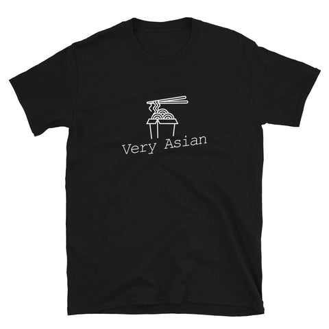 Very Asian #VeryAsian Chopstick with Noodle Funny Short-Sleeve Unisex T-Shirt