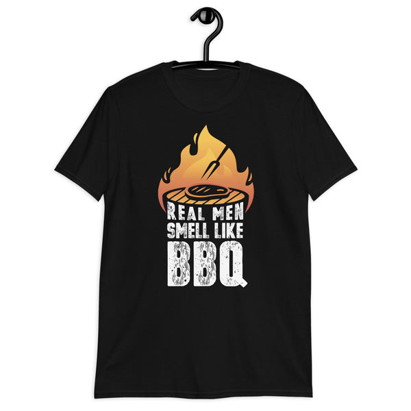 Real Men Smell Like BBQ Funny Short-Sleeve Unisex T-Shirt for Pitmaster