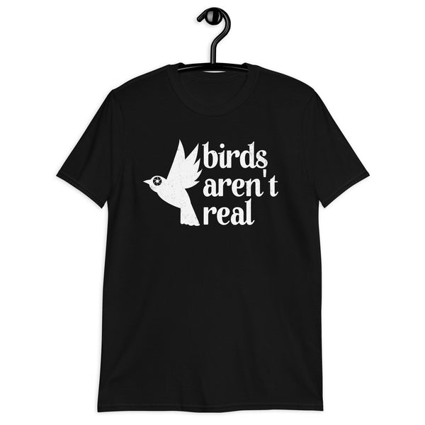Birds Aren't Real / If it Flies it Spies birds aren't real / The conspiracy Theory Short-Sleeve Unisex T-Shirt in Distress Print