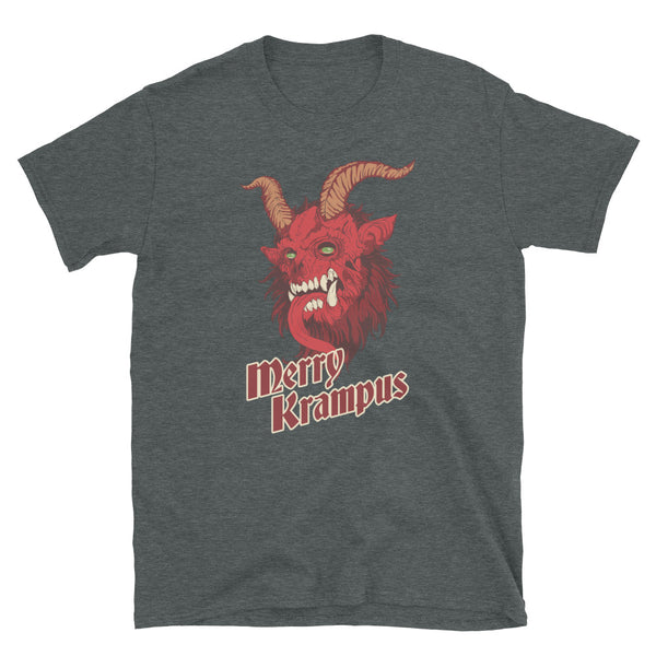 Dark Merry Krampus Christmas Devil Gothic Short-Sleeve Unisex T-Shirt