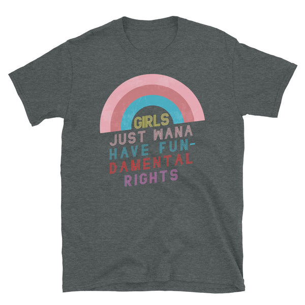 Girls Just Wanna Have Fundamental Human Rights, Women's Rights, Feminist Shirt Short-Sleeve T-Shirt