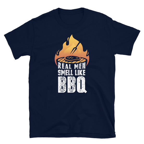 Real Men Smell Like BBQ Funny Short-Sleeve Unisex T-Shirt for Pitmaster