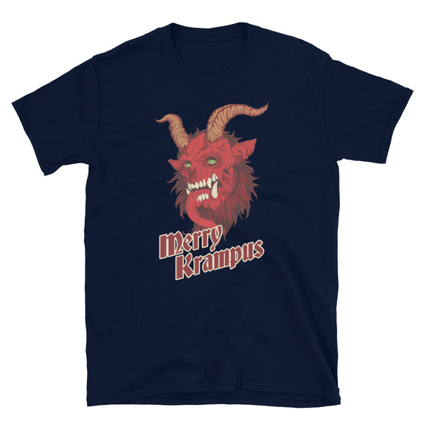 Dark Merry Krampus Christmas Devil Gothic Short-Sleeve Unisex T-Shirt