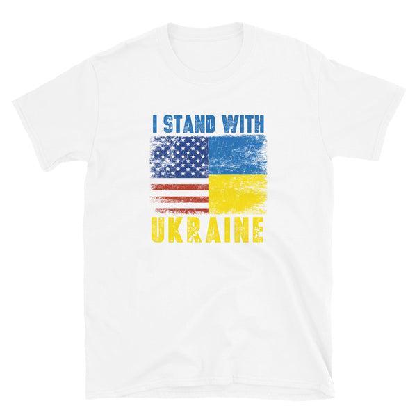 I Stand with Ukraine Support Ukrainian Short-Sleeve Unisex T-Shirt