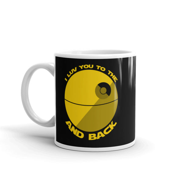 I Love You to the Death Star and Back Funny Star Wars Coffee Mug Valentine's Day Gift