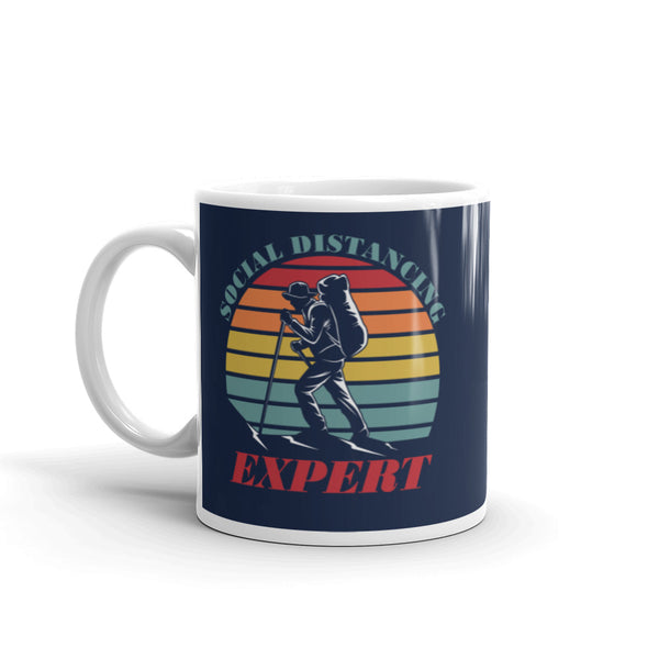 Social Distancing Expert for Hiker Hiking Camper Camping Coffee Mug