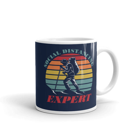 Social Distancing Expert for Hiker Hiking Camper Camping Coffee Mug