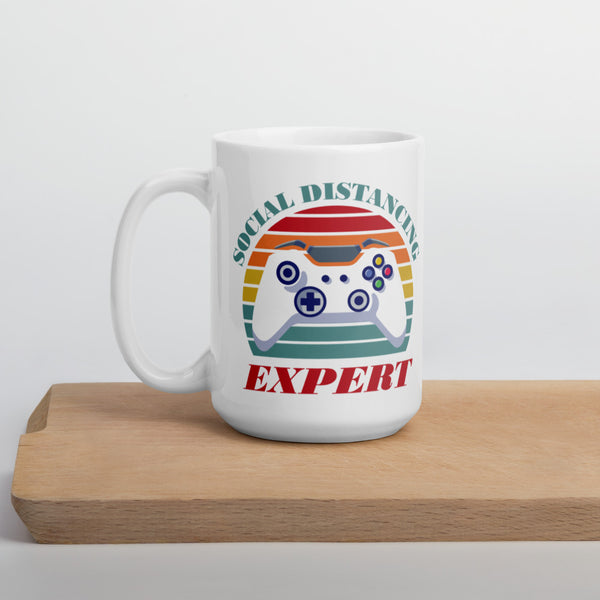 Social Distancing Expert Funny Gaming Gamer Mug