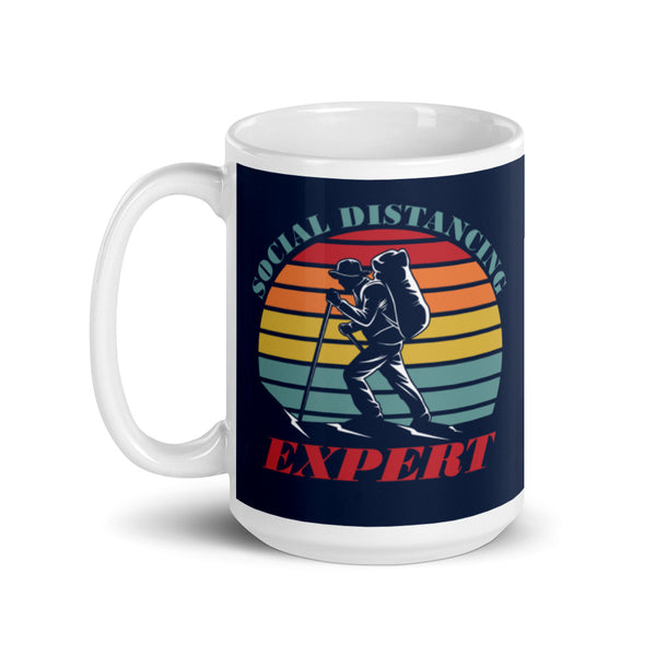 Social Distancing Expert for Hiker Hiking Camper Camping Coffee Mug